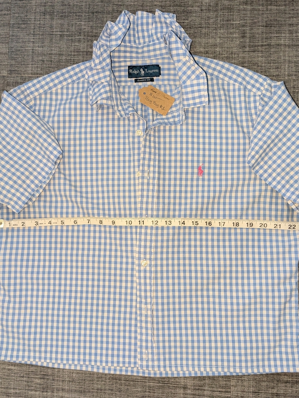 Viral Polo Ralph Lauren Reworked Ruffled Collar Shirt - Picture 6 of 6